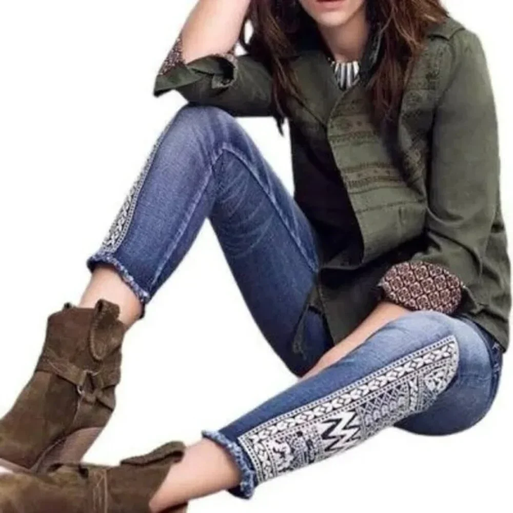Miss Me Jeans | Miss Me Born To Be Boho Signature Ankle Skinny Jean's| Color: Bl